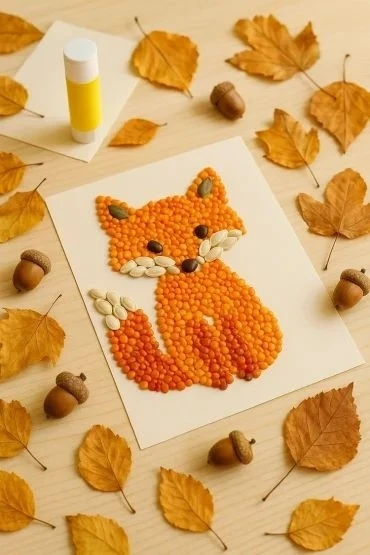 Аппликaции из кpупы для дeтeй 🖼