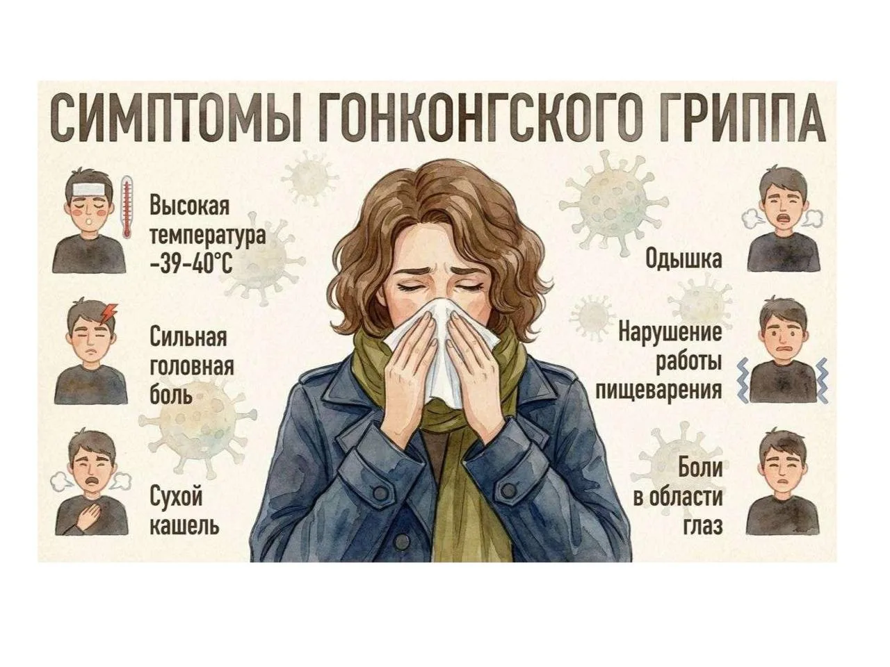 🤒 В Москве фиксируют случаи «гонконгского гриппа»
