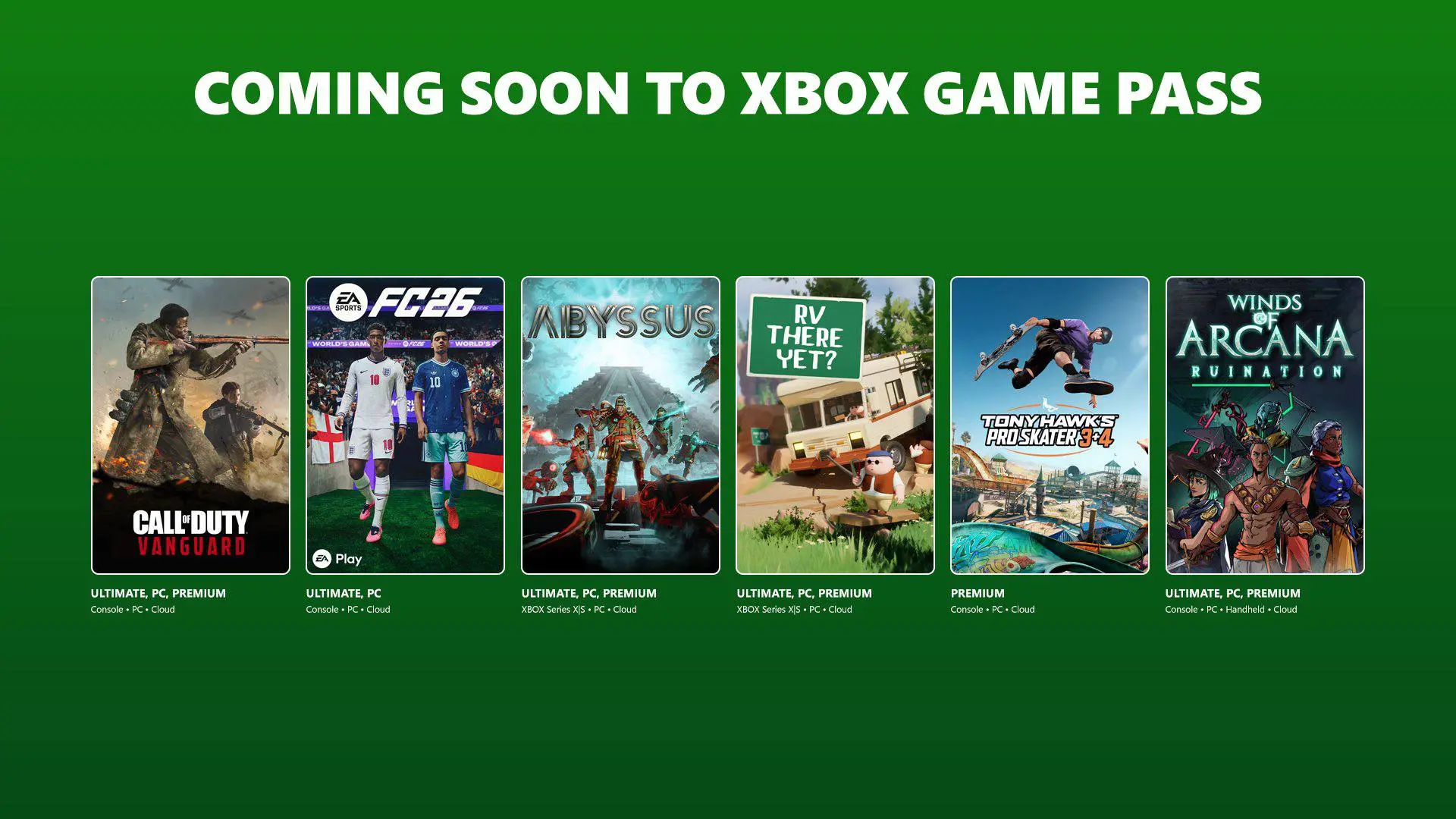 Игры, которые пополнят подписку XBOX Game Pass в ближайшие дни.