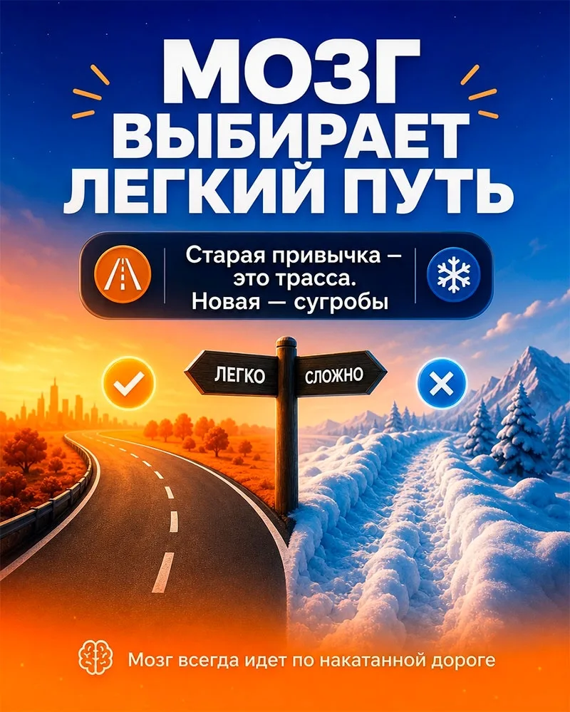 🚶‍♂ Вспомним заснеженное поле 
Помните метафору про чистый снег из нашего разговора о нейропластичн