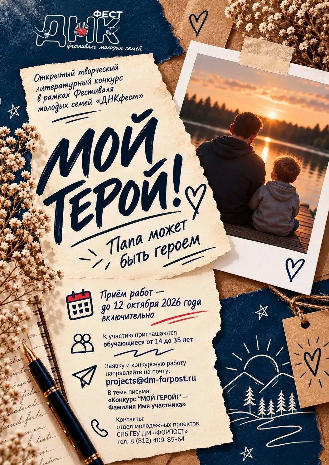 ⚡️Приглашаем к участию в открытом творческом литературном конкурсе «МОЙ ГЕРОЙ!»