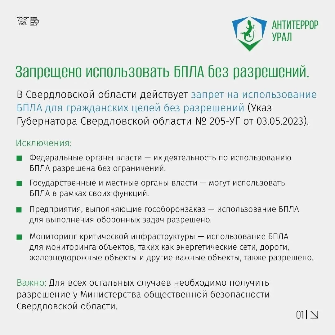 Решили поснимать мероприятие с дрона? Готовьтесь заплатить штраф

В Свердловской области продолжает 