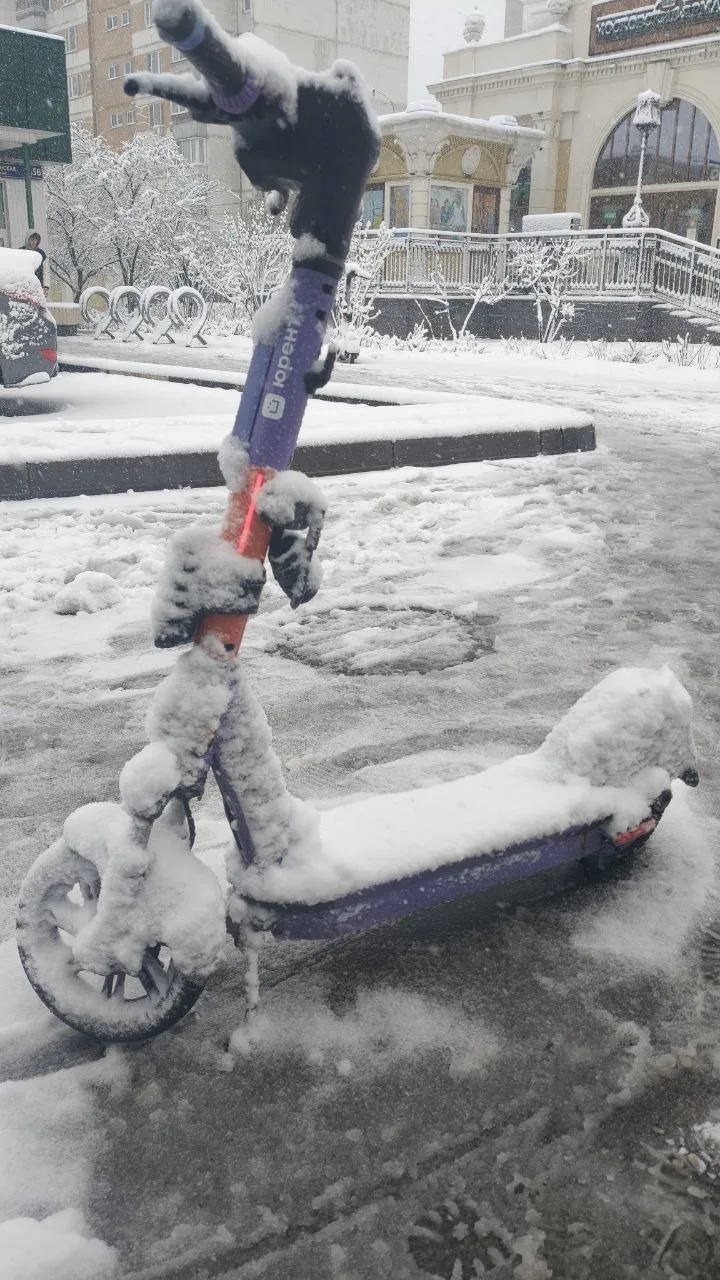 ❄️ В Москве остановили аренду самокатов.  «Операторы аренды электросамокатов и велосипедов поставили