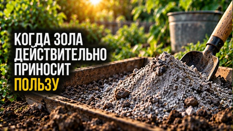 Когда зола действительно приносит пользу