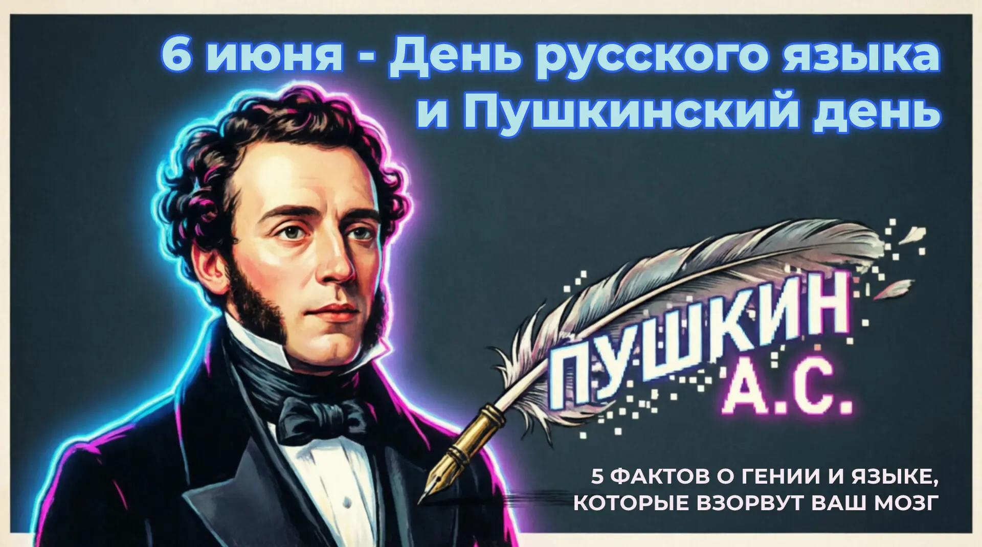 📅 6 июня отмечаем Пушкинский день России и День русского языка! 🇷🇺✨