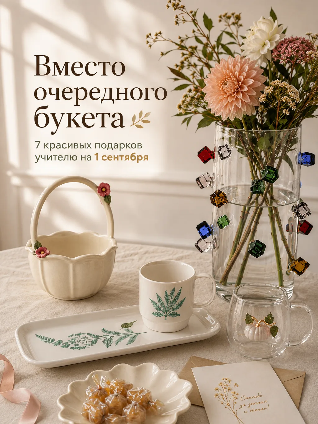 Учителю хочется подарить что-то, чем будут пользоваться каждый день 🤍