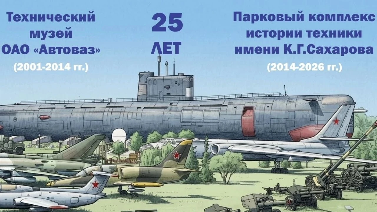 7 сентября Парковый комплекс истории техники имени К.Г. Сахарова отмечает 25-летний юби...