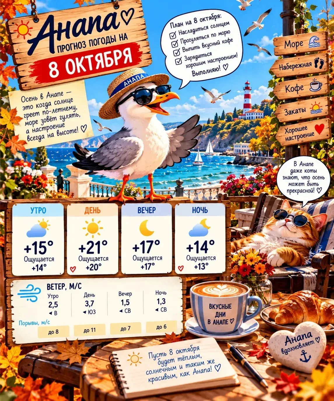 ☀️ Анапа, 8 октября