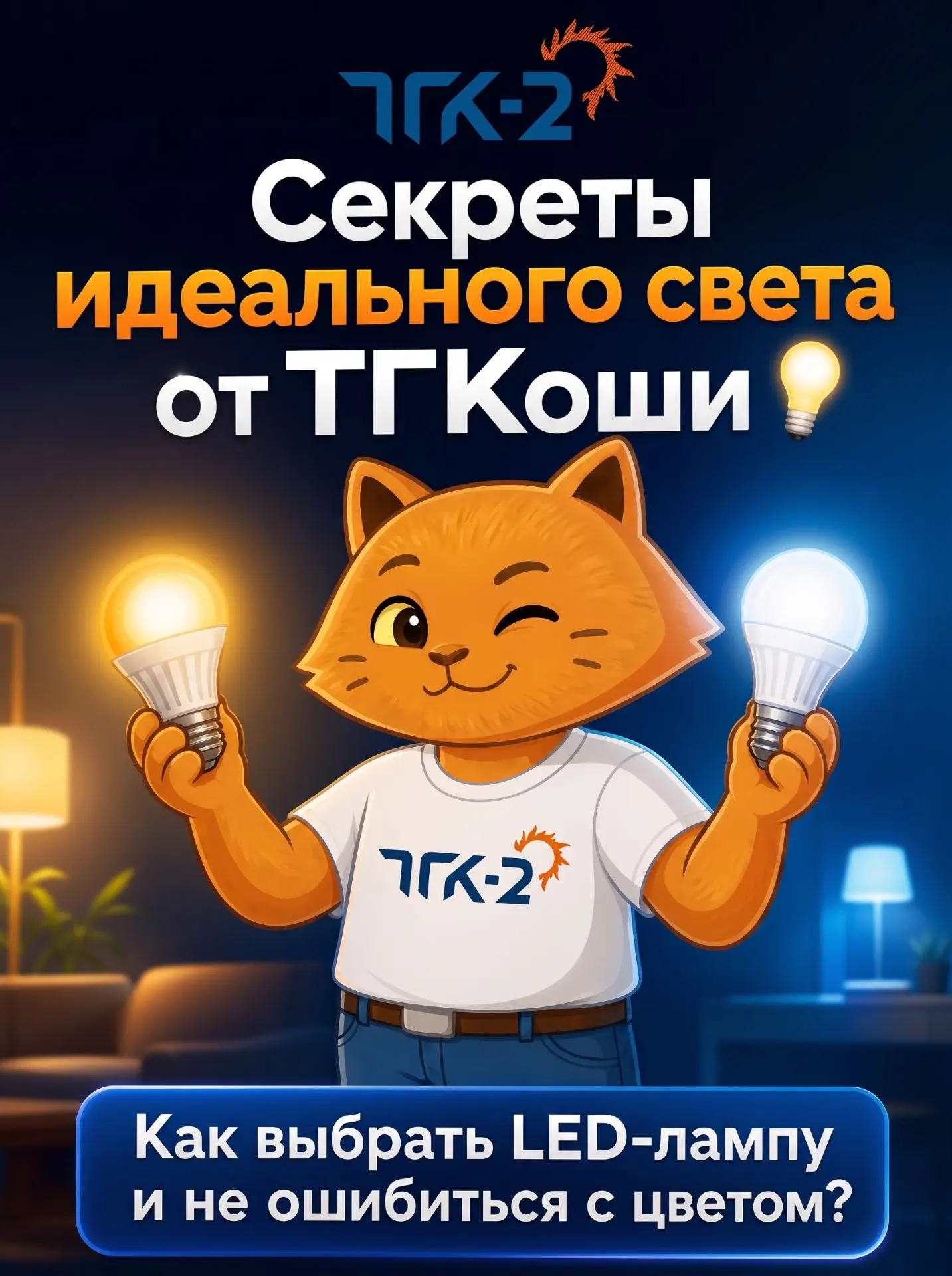 Советы от ТГКоши: как выбрать идеальную LED-лампочку?

Замечали, что в одной комнате хочется сразу у