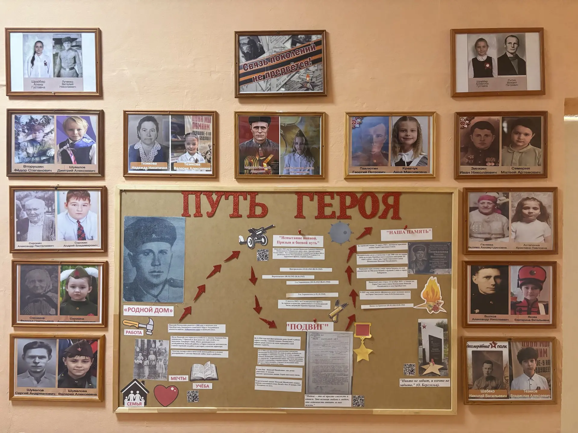 В школе открылась экспозиция «Связь поколений»

В рамках работы школьного музея «Патриот» создана но
