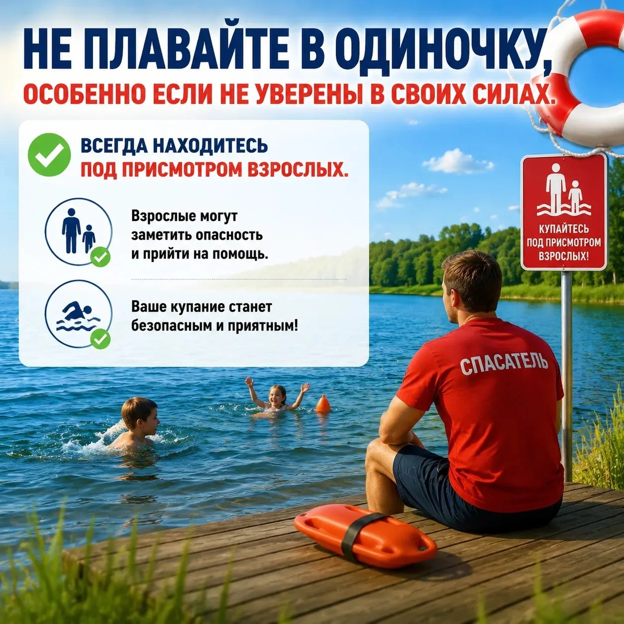 Лето — время отпусков, активного отдыха и купания в водоёмах. Однако важно помнить, что...