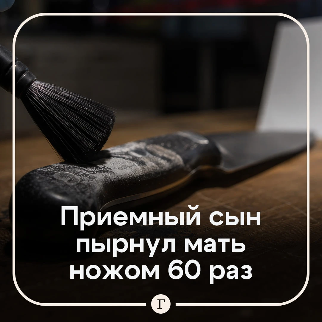 Сын, зарезавший приемную мать и брата, нанес им 90 ударов ножом.