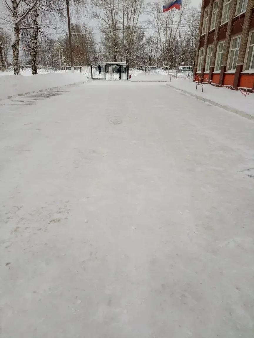 🌨️❄️ Уборка снега в нашем Лицее! ❄️🌨️  После сильного снегопада наша территория оказалась под толсты