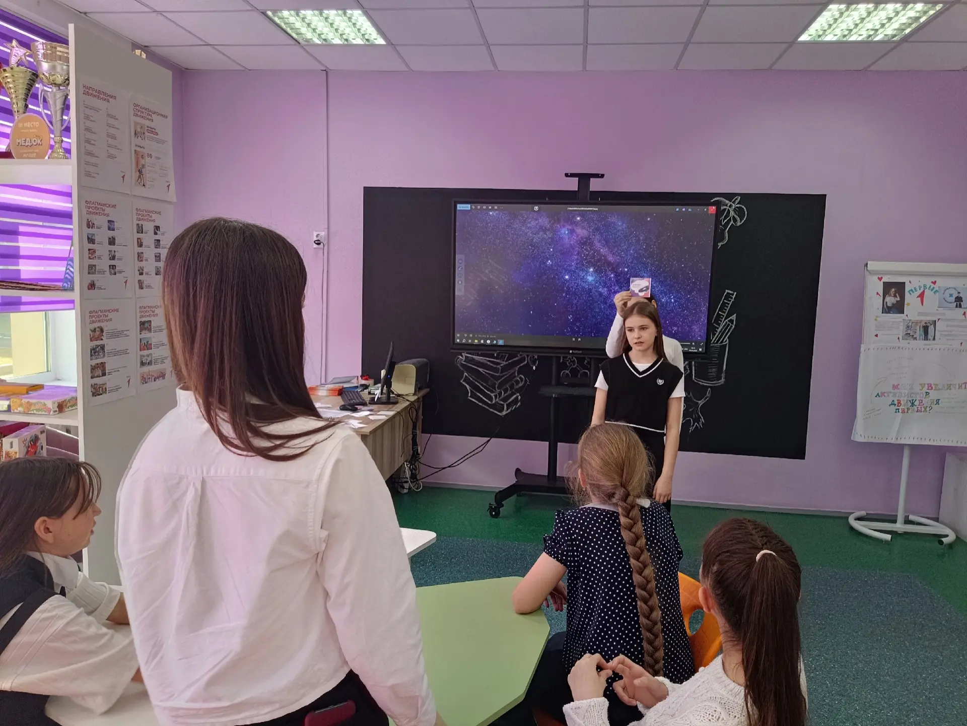 🌌 День космонавтики: настольная игра «Кто я?» 🚀  В преддверии Дня космонавтики для обучающихся 5-х б