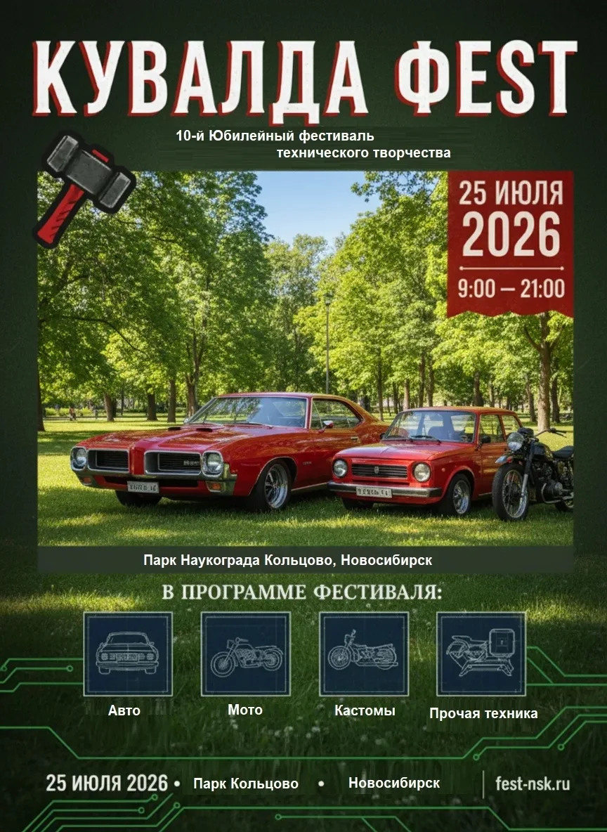 Кольцово | мкр.Весенний | Новосибирск🏡

Заводите моторы: 10-й юбилейный «Кувалда фeст» пройдет в Ко
