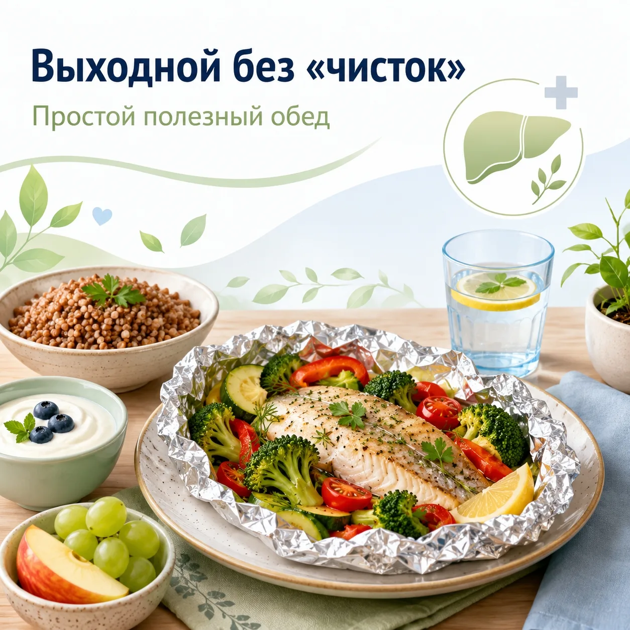🥗 Выходной без «чисток»: что приготовить для здоровья печени

Печени не нужны чудо-продукты, детокс