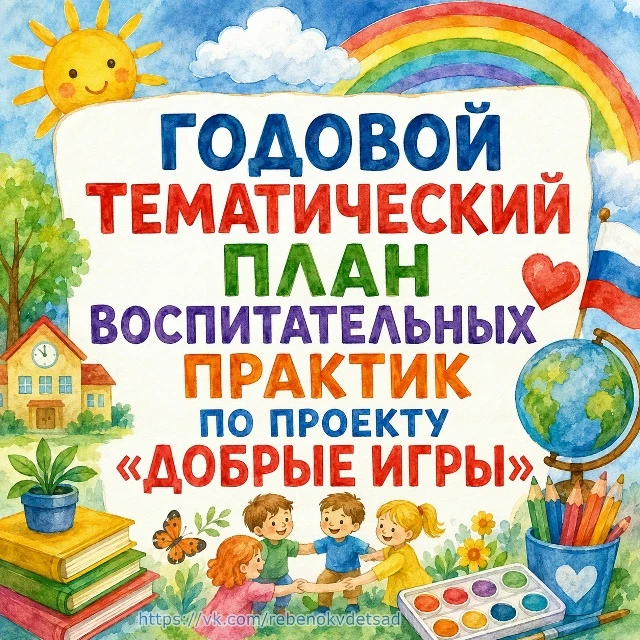 📚 ПРОСТОЙ ОБЩИЙ ТЕМАТИЧЕСКИЙ ПЛАН НА ГОД ПРОЕКТА "ДОБРЫЕ ИГРЫ"