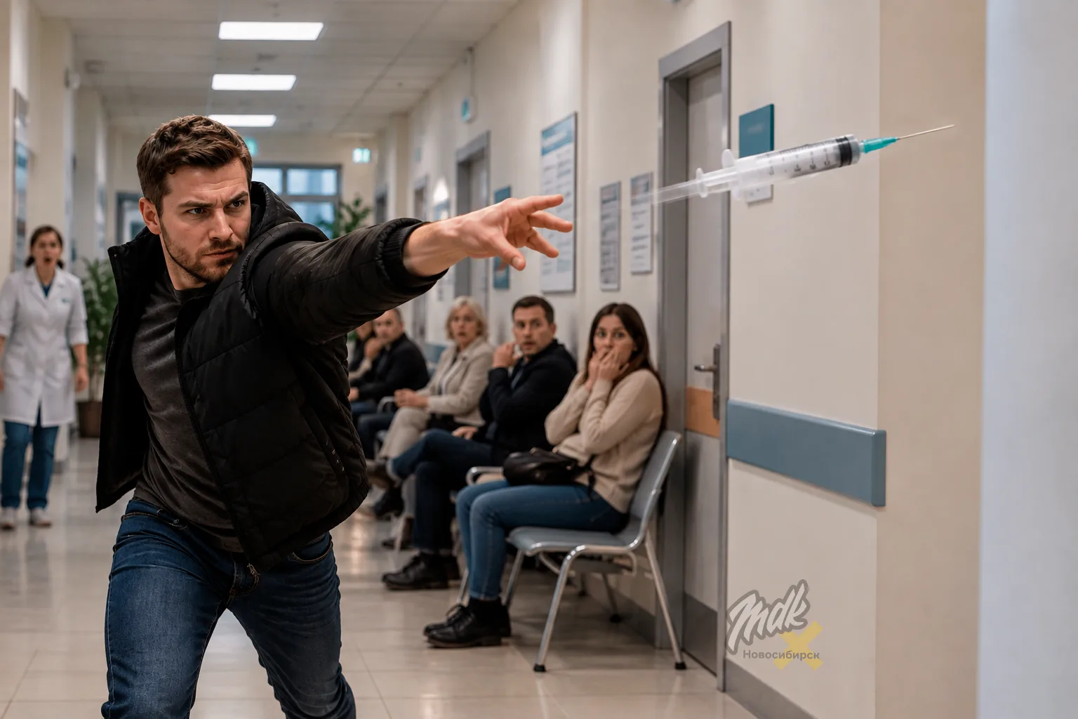 🩺 Мужчина напал на врача с медицинской иглой после того, как увидел следы на руках сво...