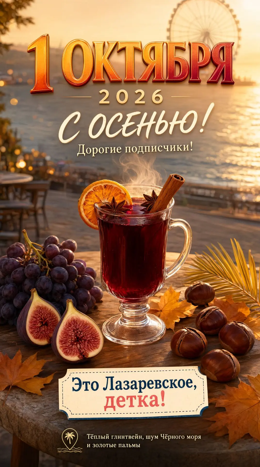 С бодрым утром и началом октября 🍁 из Лазаревского, ночью было весьма прохладно!