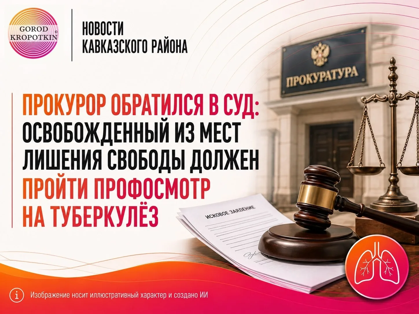 Прокурор Кавказского района обратился в суд с исковым заявлением к гражданину, освобожд...