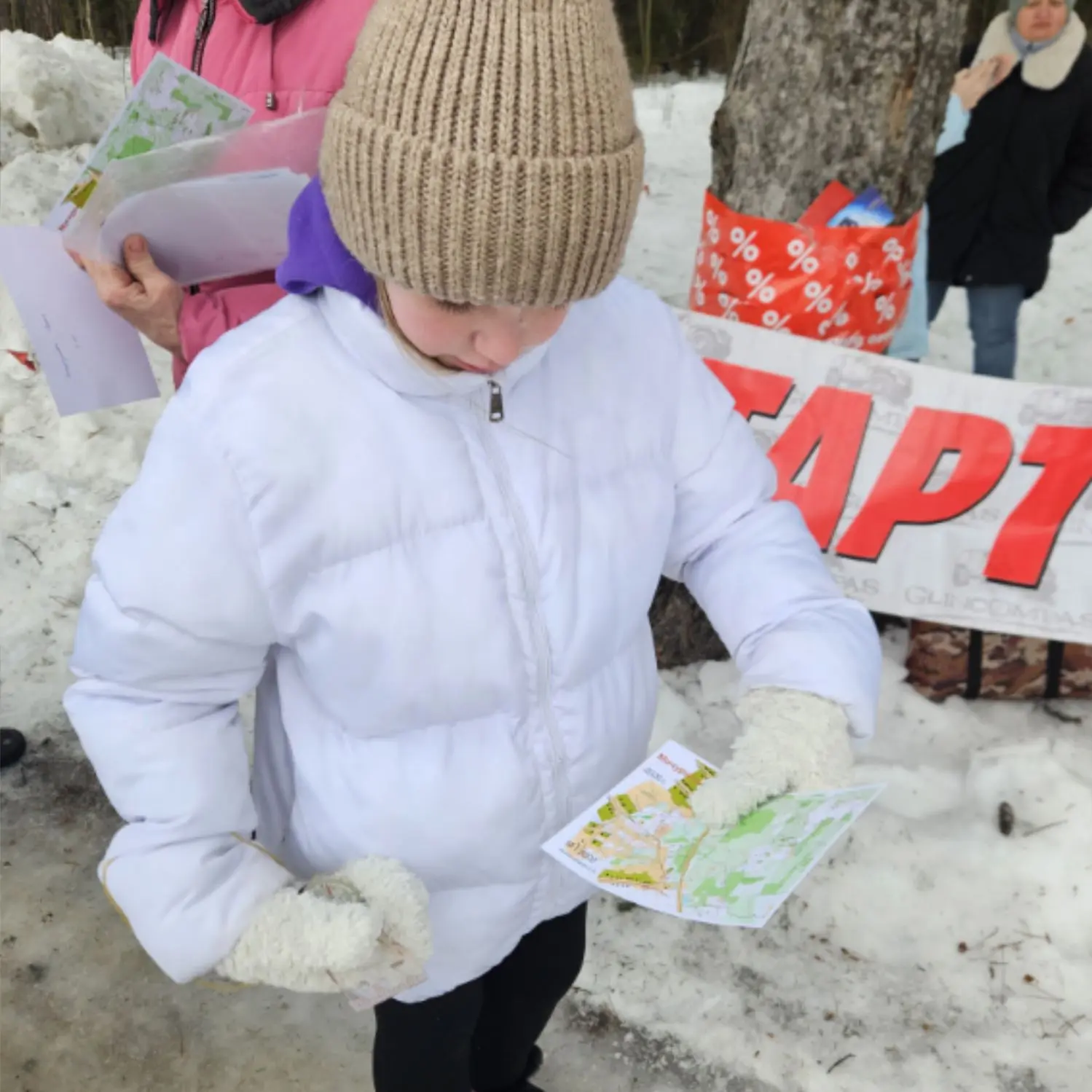 ❄️Пока многие в выходной день прятались по домам с горячим чаем, наши  спортсмены-ориентировщики вме