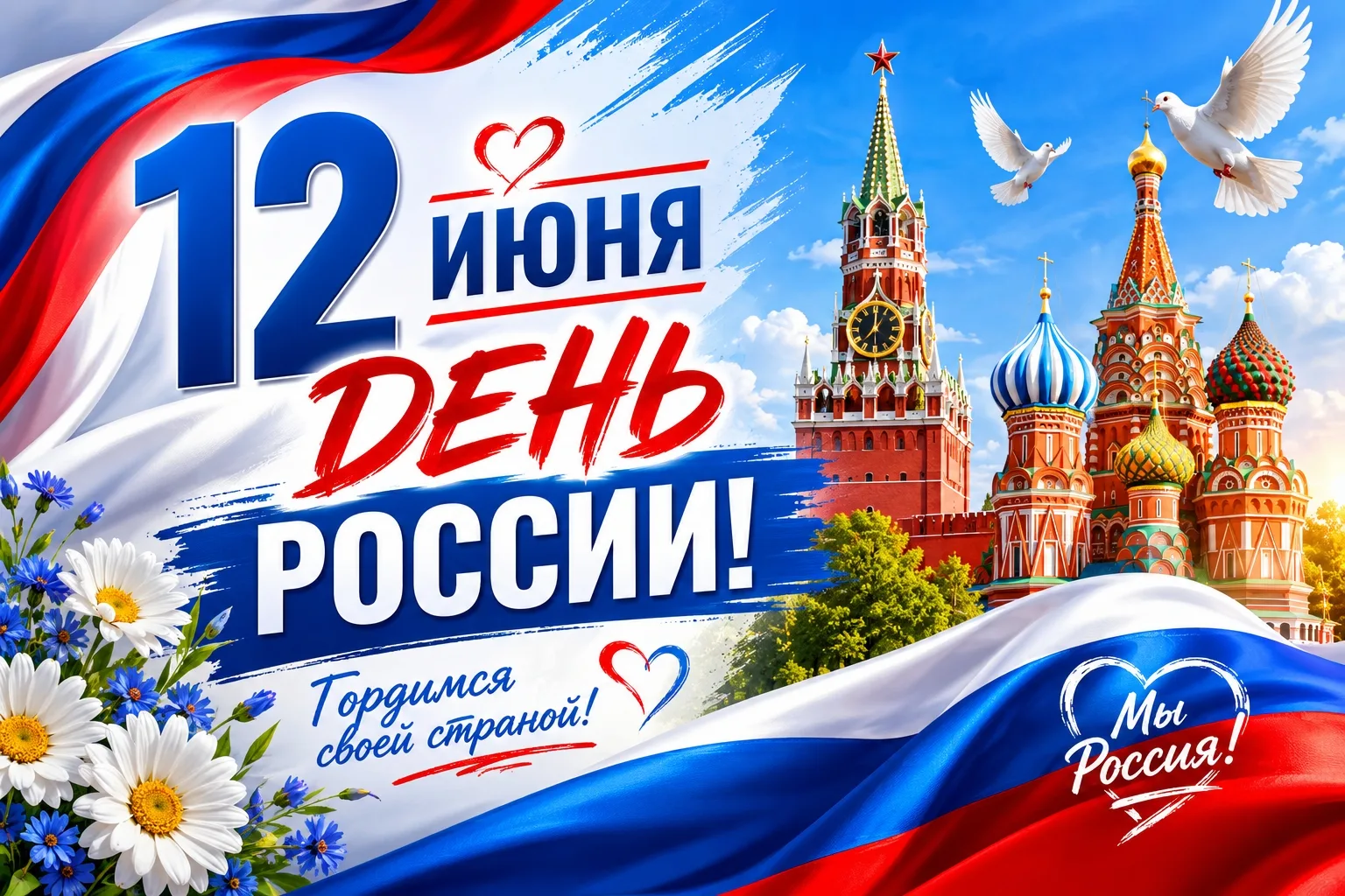 12 июня мы отмечаем День России — праздник, который объединяет всех, кто любит свою страну, гордится