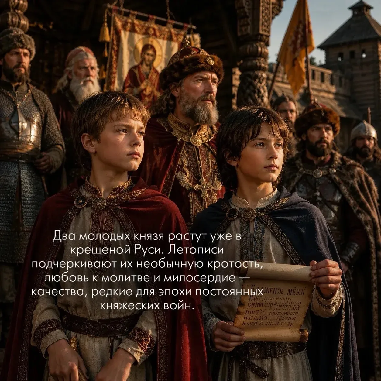 6 августа — день памяти святых князей Бориса и Глеба 

Борис и Глеб — первые русские святые

Удивите