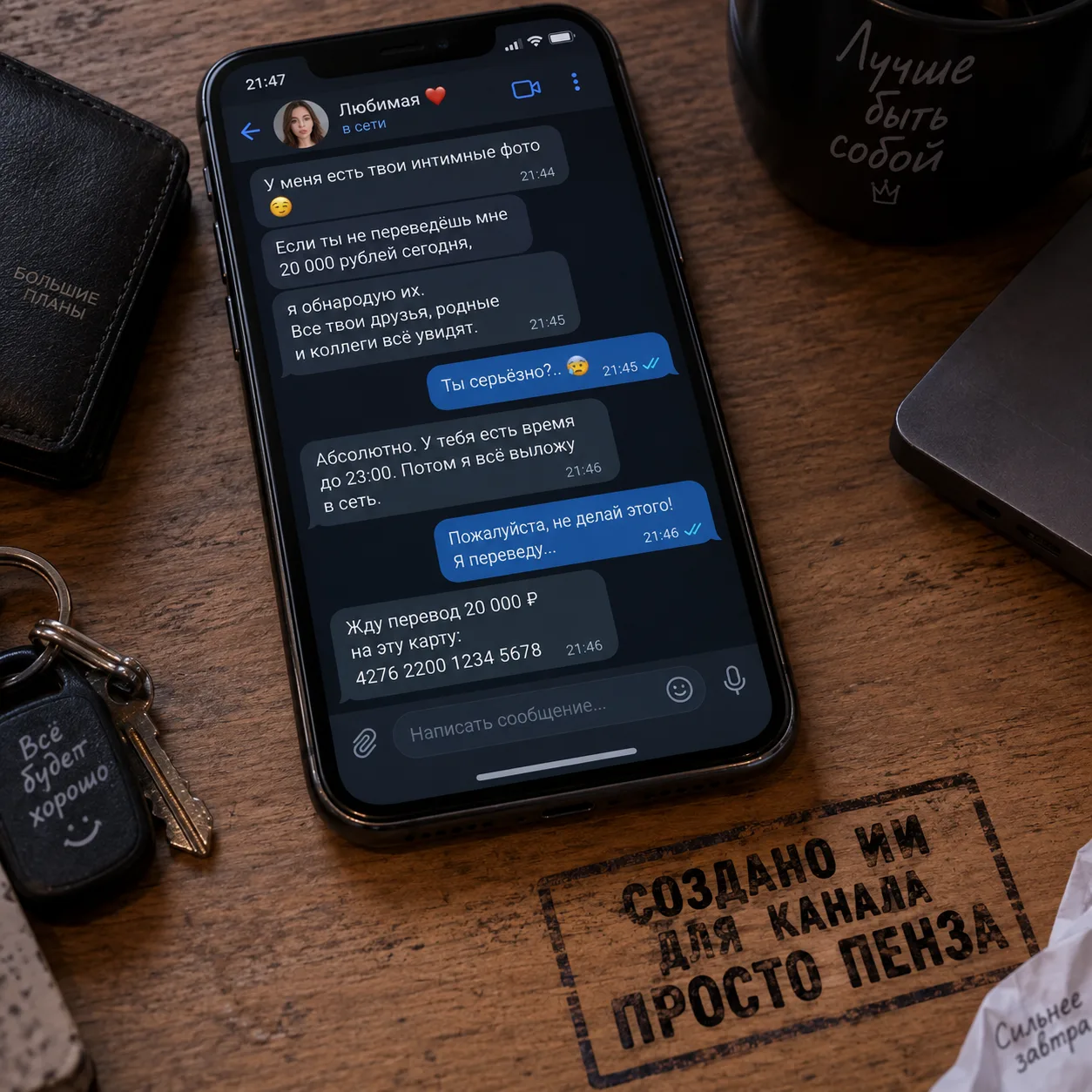 В Пензе ещё один молодой человек стал жертвой шантажа.