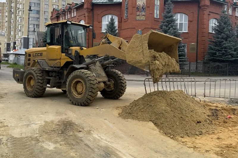 🌳 На Набережной в Тамбове восстанавливают благоустройство после ремонта теплосетей