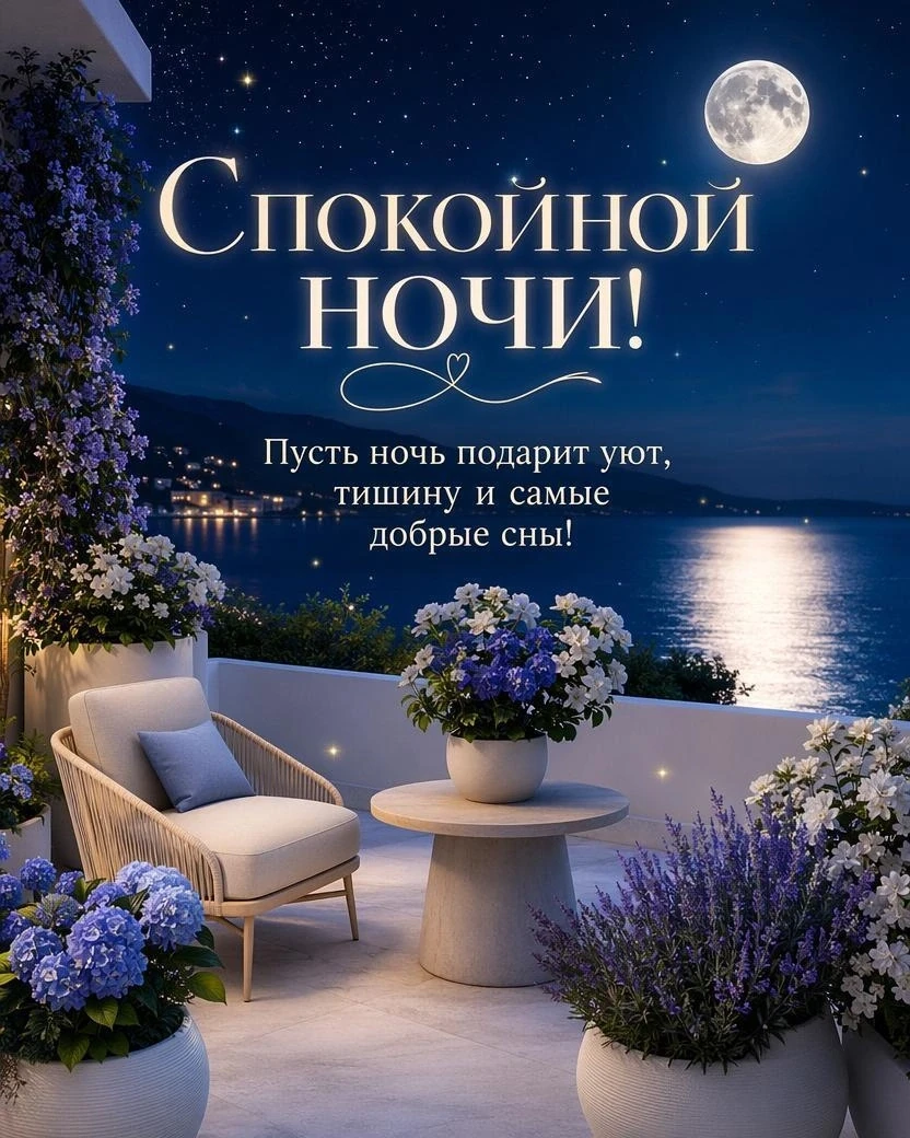 Мягкой постели и добрых снов🌺