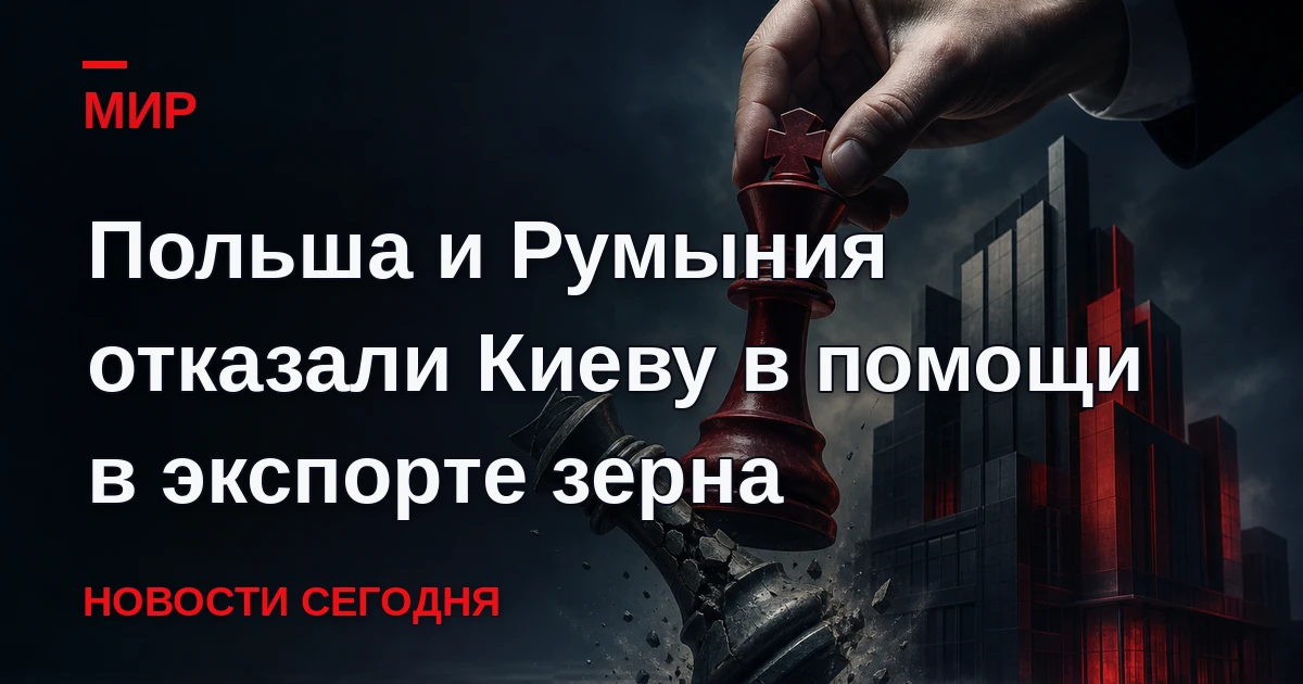 Польша и Румыния отказались помогать Украине в экспорте зерна. Как отмечает издание Pol...