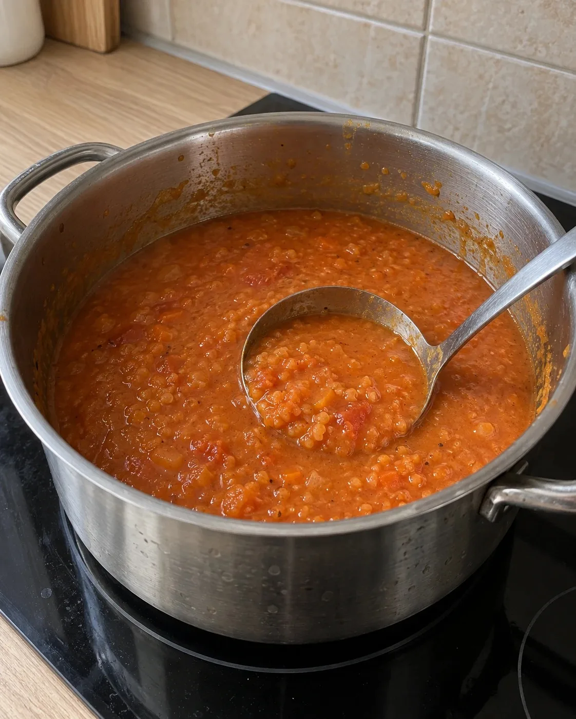 🍅 Густой суп из красной чечевицы