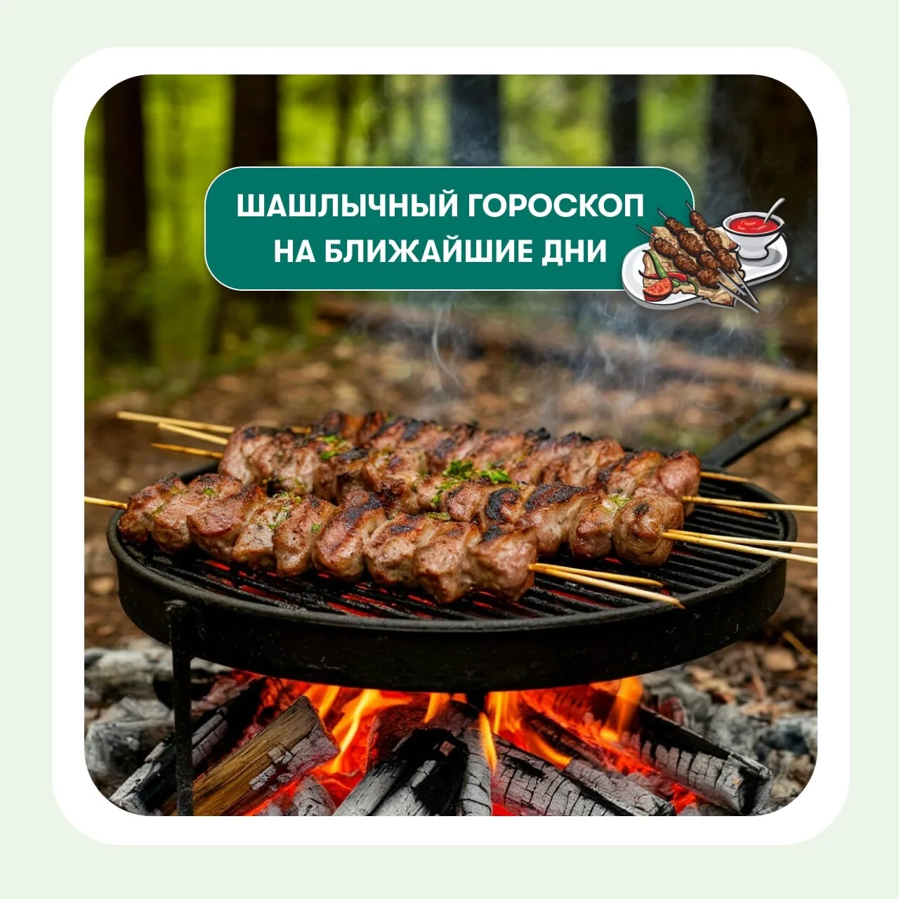 Настроение максимально шашлычное, да?😂 0% осуждения, 100% понимания!