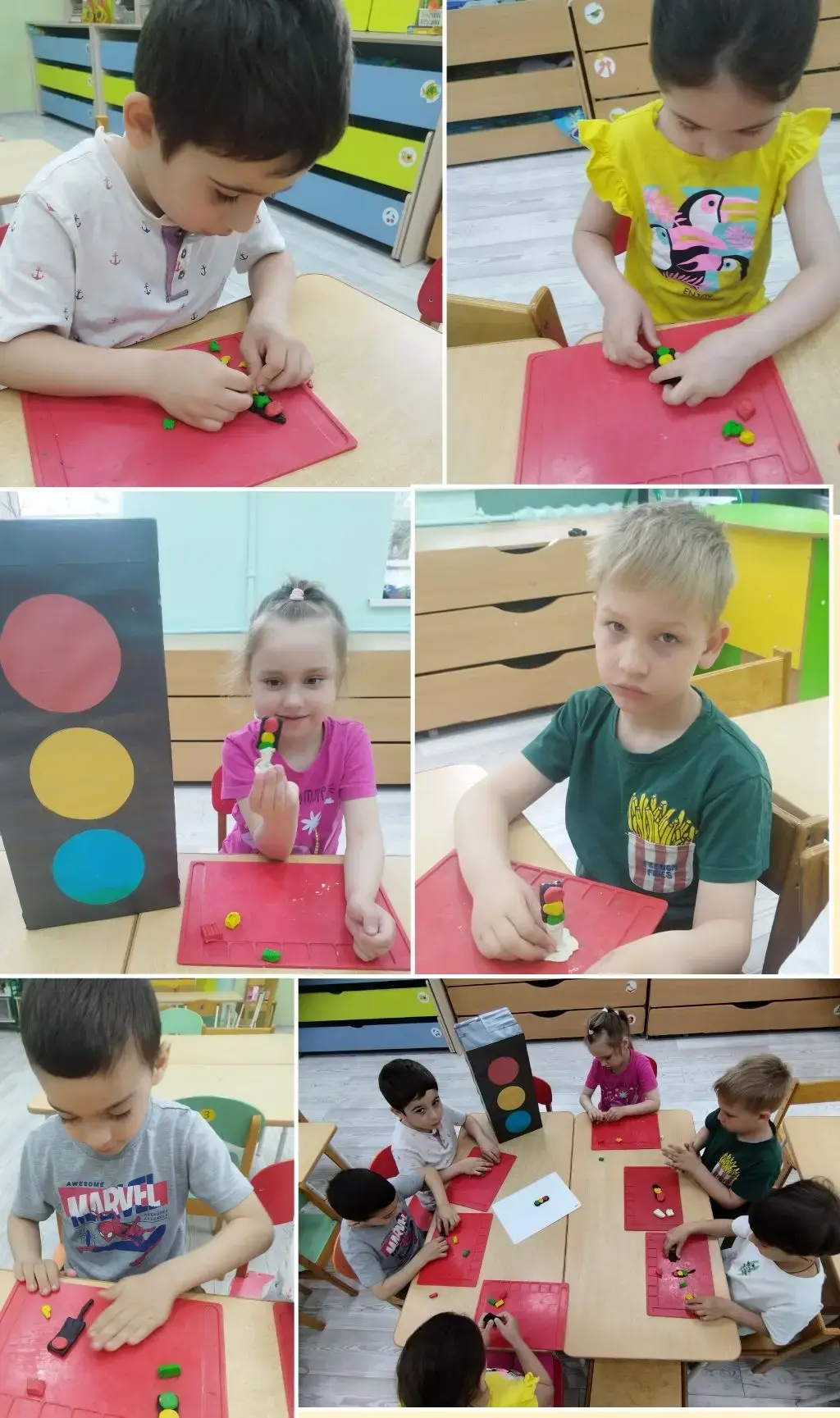 🚦✨ Ребята из старшей группы закрепили знания о светофоре, создавая его собственными руками! В проце