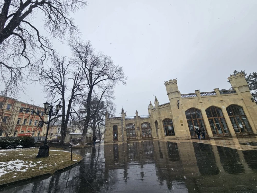 Уже 6 марта. Весна вступает в свои права... А в Кисловодске снег, холодно, слякотно б-р...