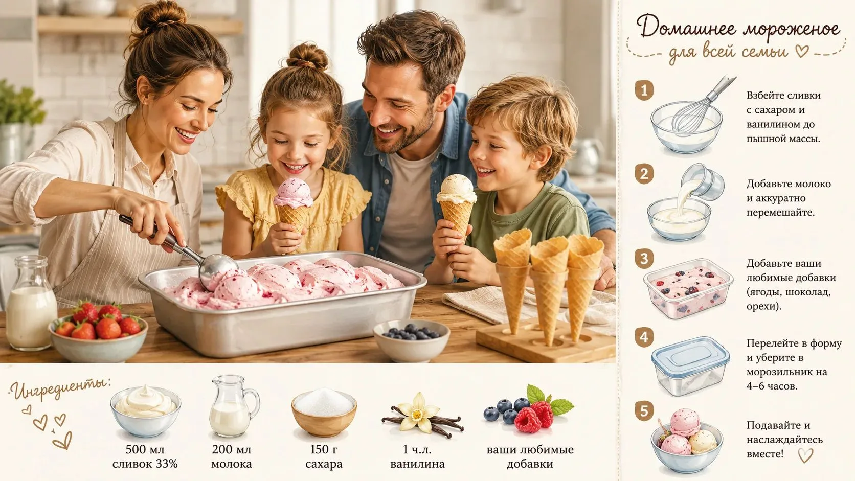 🍦 Семейный рецепт: «Домашнее счастье»