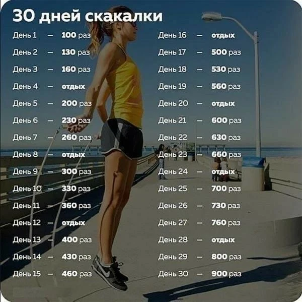 🔥30 дней скакалки: вызов, который изменит ваше тело!🔥