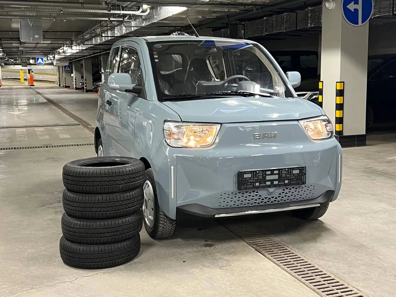 Подъехал автомобиль на который будут обращать внимание!   Мини электрокар Baw Yuanbao 🩵  Новый автом