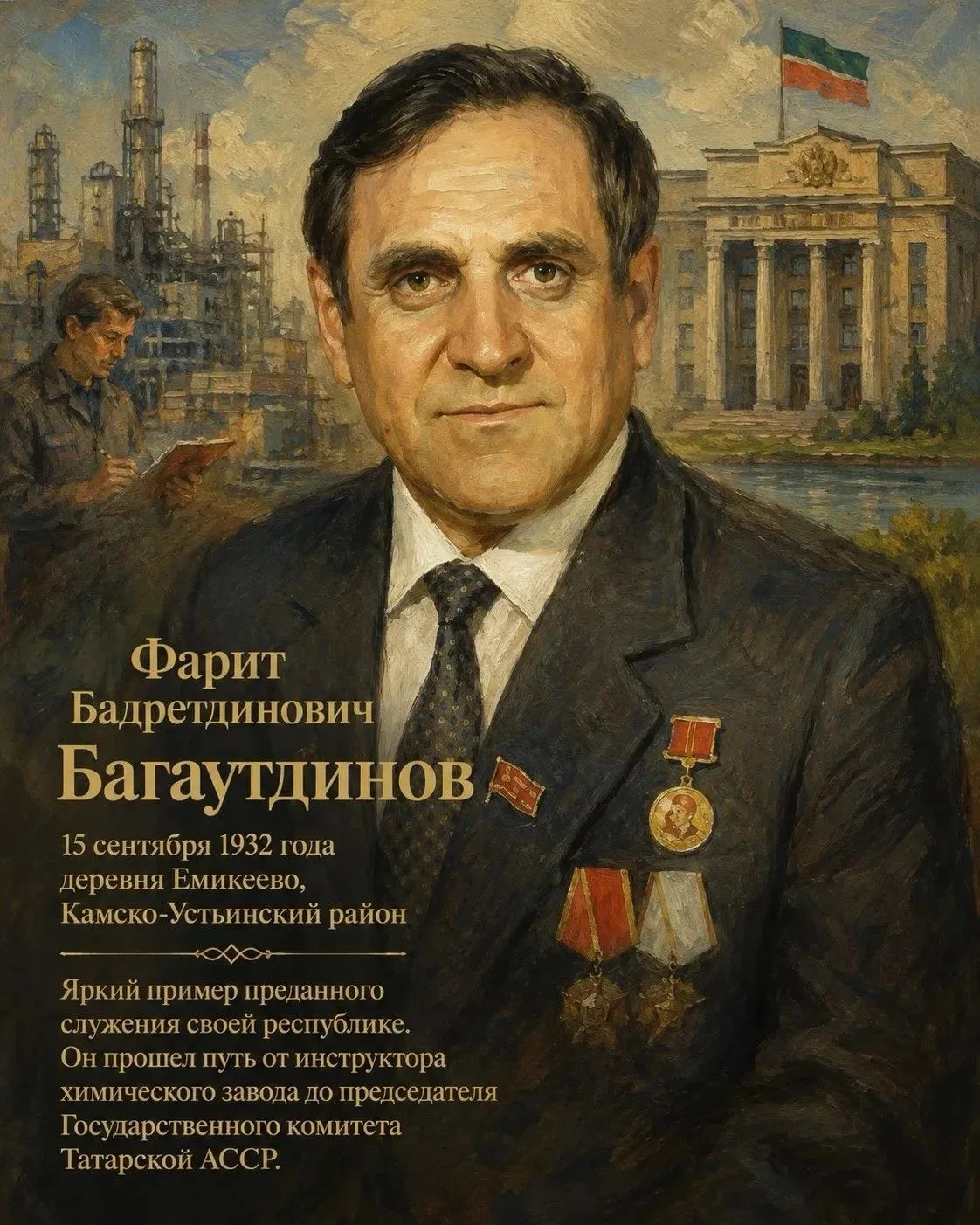 📖 "Тарифная летопись Татарстана": легендарные лидеры республики 

Фарит Бадретдинович Багаутдинов —