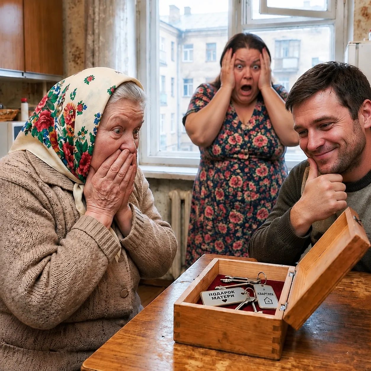 «Мама, мы привезли тебе ключи от твоей новой квартиры!» — радостно воскликнул жених, ка...