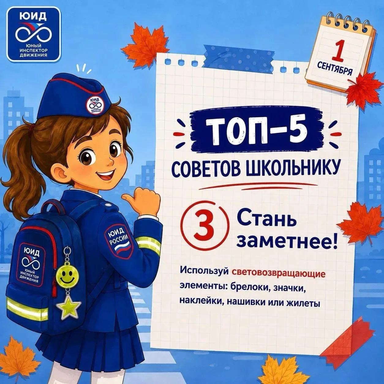 🚦📚 Топ-5 советов школьнику: готовимся к безопасному учебному году!