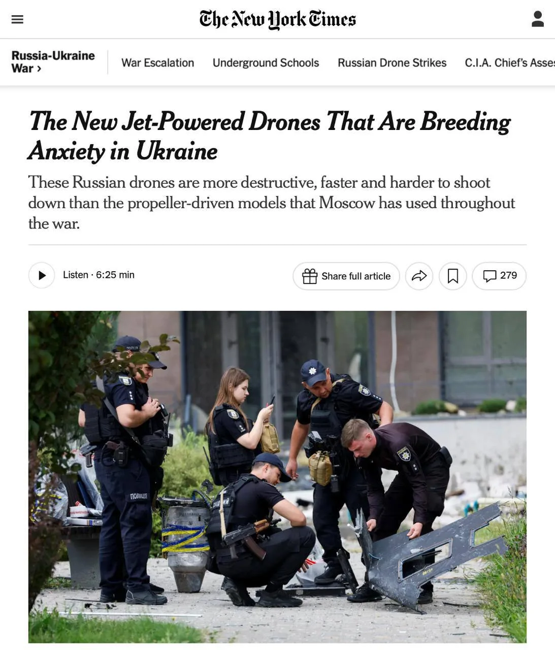 🔥 Новые реактивные дроны вызывают тревогу на Украине - The New York Times