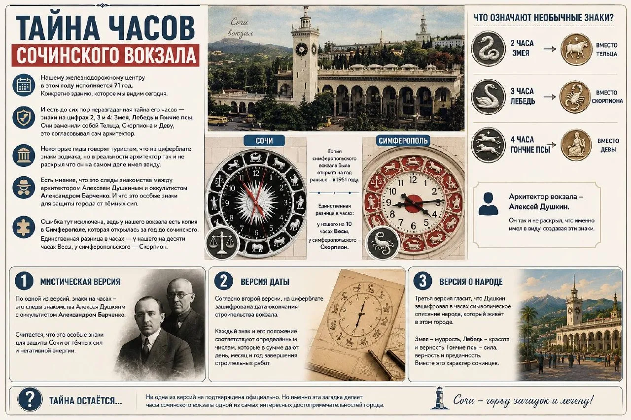 Тайна часов сочинского вокзала