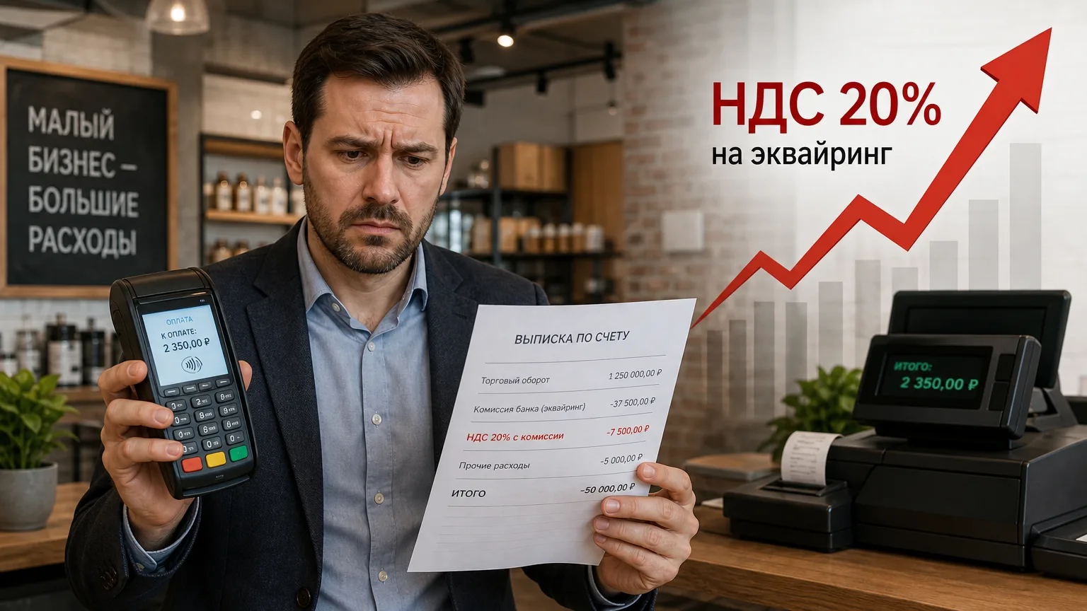 Эквайринг с НДС: как не потерять деньги в 2026 году