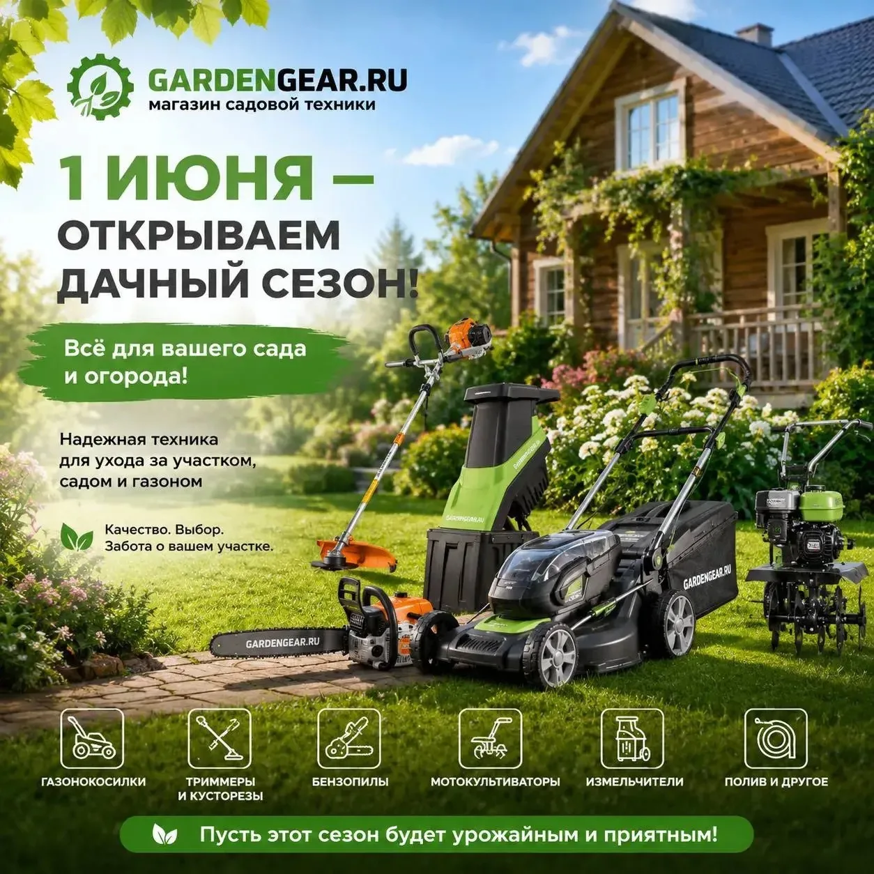 🌿 1 июня — официально открываем летний сезон!

Лето наступило, а значит пришло время навести порядо