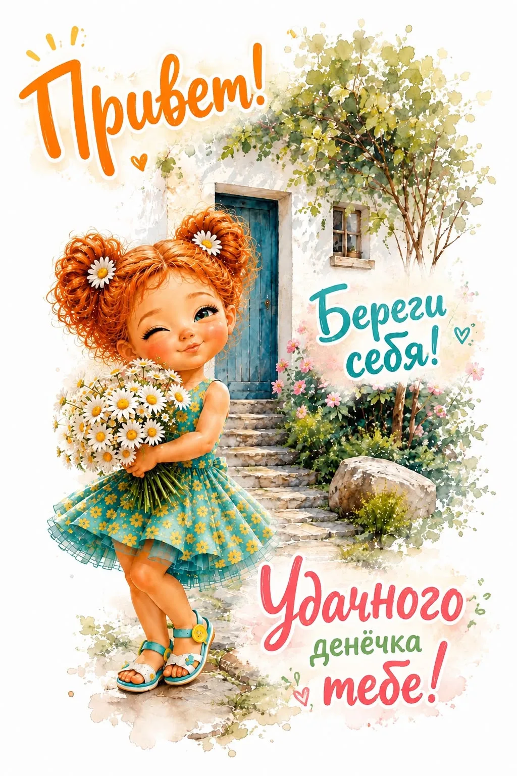 🥰 Оставляйте реакции, если понравилась открытка и делитесь с близкими ❤️