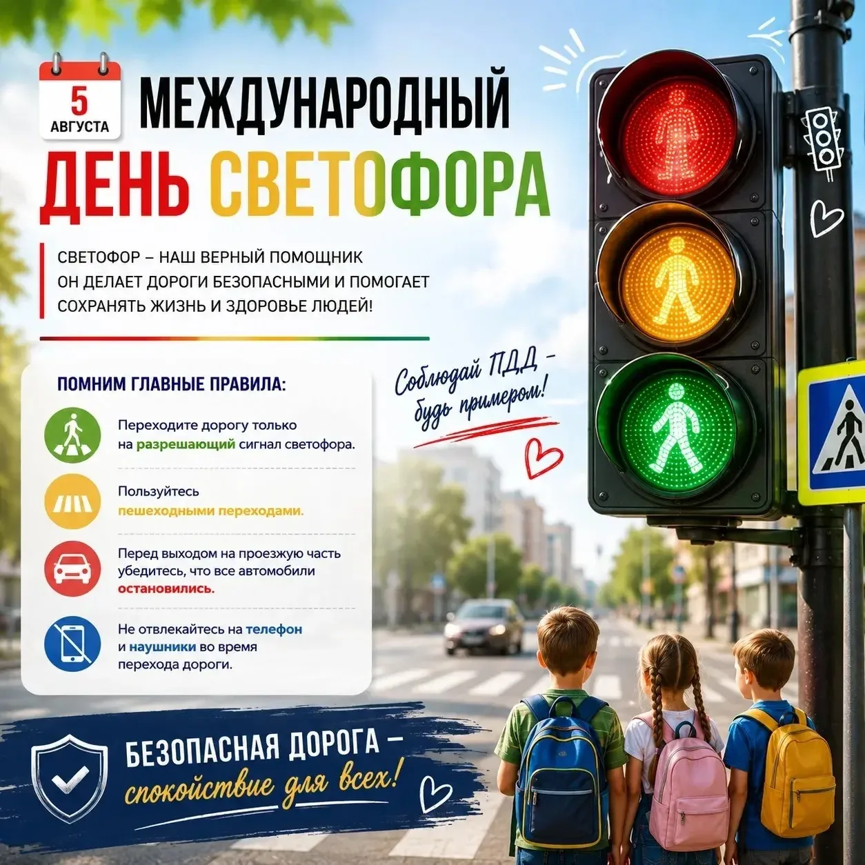Международный день светофора! 🔴🟡🟢