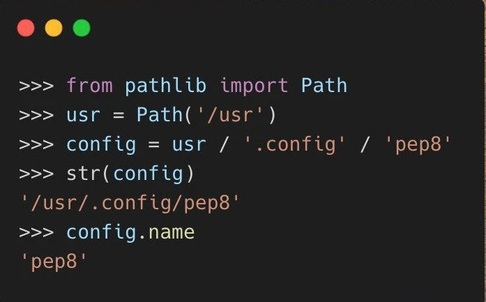 Используем pathlib вместо os

Стандартная библиотека Python 3 содержит модуль pathlib, включающий в 