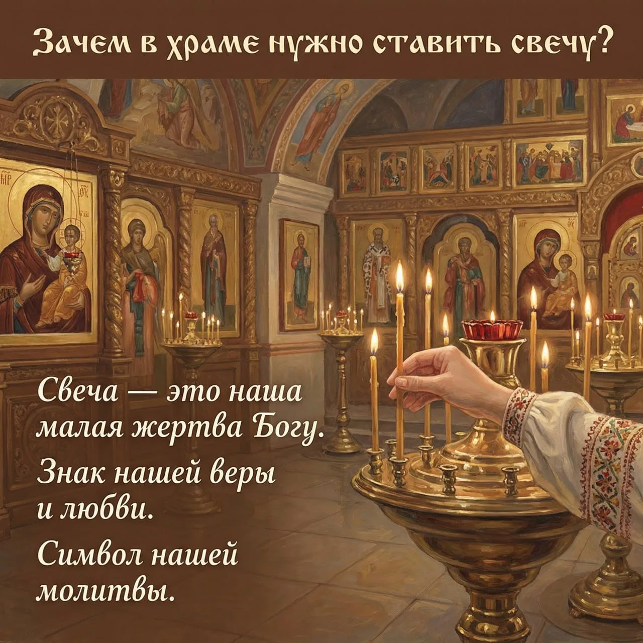 Зачем в храме ставят свечу — и что это значит на самом деле