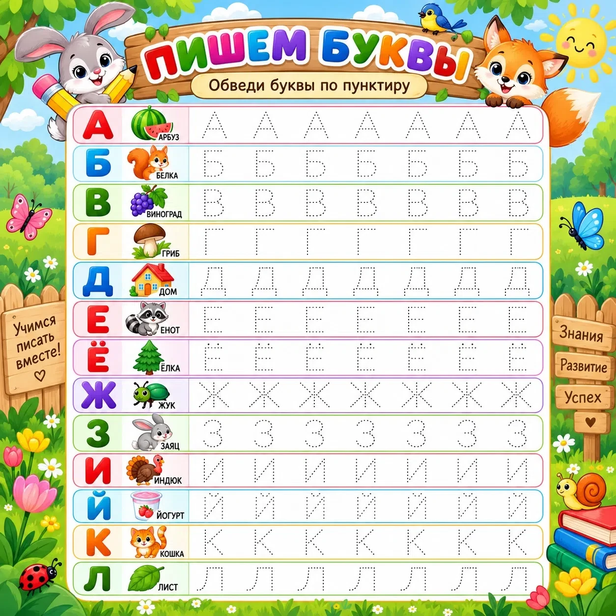 Пишем буквы 🔤